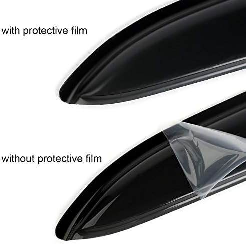 194995 Side Window Wind Vent Deflector fit for 2015-2022 Chevrolet Colorado/GMC Canyon Crew Cab, 4pcs In-Channel Dark Smoke Nice Looking Rain Guards Set Window Visors