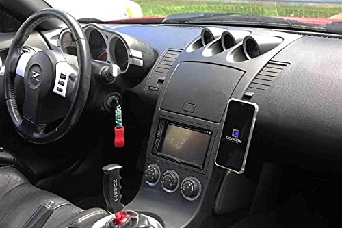 Course Motorsports DirectFit Magnetic Phone Mount and Car Phone Holder for Nissan 350Z (2002-2009) - Automatic Gripping Charger (Black)