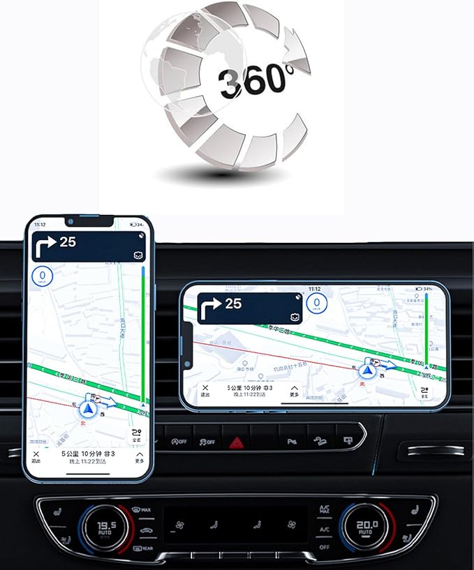 Designed for MagSafe Car Mount 12.3-inch Screen for Hyundai Tucson Phone Holder 2026 Tucson Hybrid Phone Mount 2025 15W Fast Wireless Charging Support 2025-present