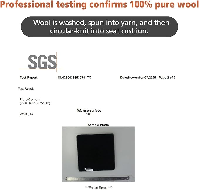 Genuine Wool Car Seat Cushion, Australian Soft Wool Auto Seat Pad Breathable and Sweat-Wicking Comfort Warm Universal Fit, 19.7''x19.7'' for Car Seats, Office Chairs, Home (Burgundy)