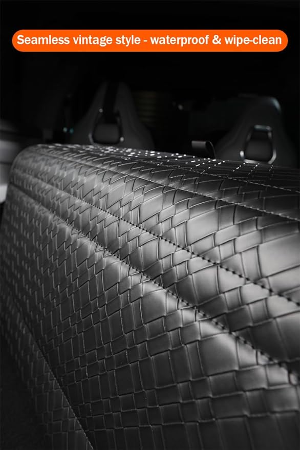 Trunk Organizer for suv,car storage organizer,lid Box,PU Leather & PP Honeycomb Board,Fixed with screws extremely sturdy,Collapsible and Adjustable,15''L x 13''W x 12.4''H,2K inches³(size B)
