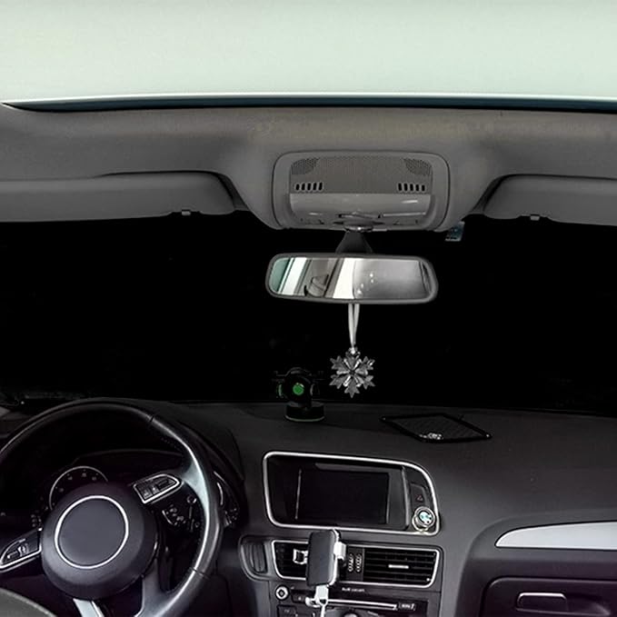 Windshield Snow Cover for Cars, Trucks, Vans - Waterproof, Windproof Winter Frost and Ice Removal Sunshade With Side Mirror Covers