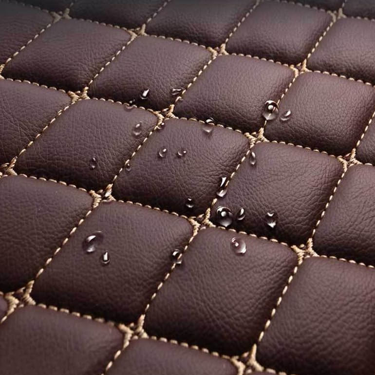 Customized Personalized car Floor mats, All-Weather Luxury car Floor mats, Waterproof and Anti Slip Leather car Floor mat Lining, 95% Customized car, Truck, and SUV Floor mats (Edge Pink)