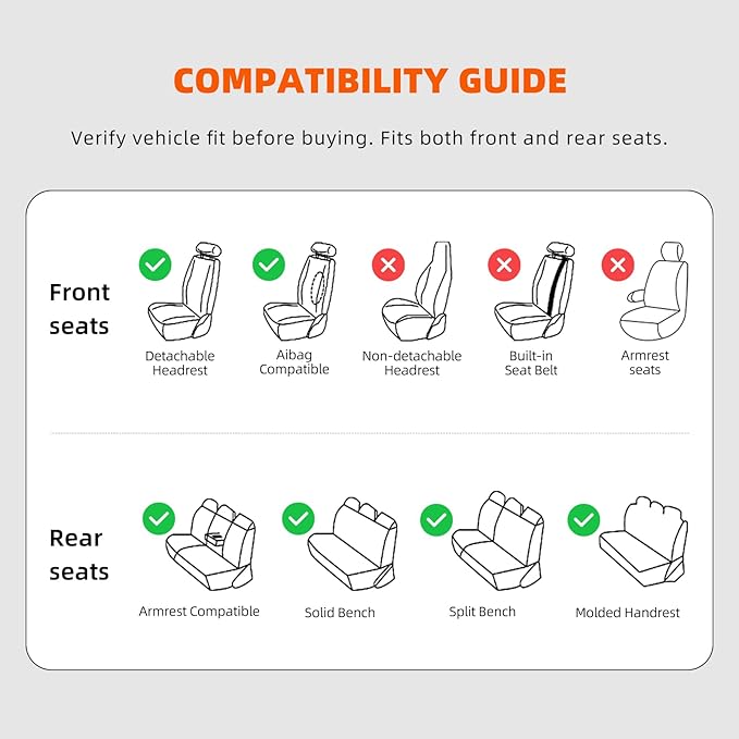 KEYOOG Universal 5-Seater Waterproof Breathable Nappa Leather Car Seat Covers Full Set, Compatible with Toyota Corolla Camry, Lexus LS400, Nissan Rogue, Fit Front Rear Seats Most Sedans SUV- Gray