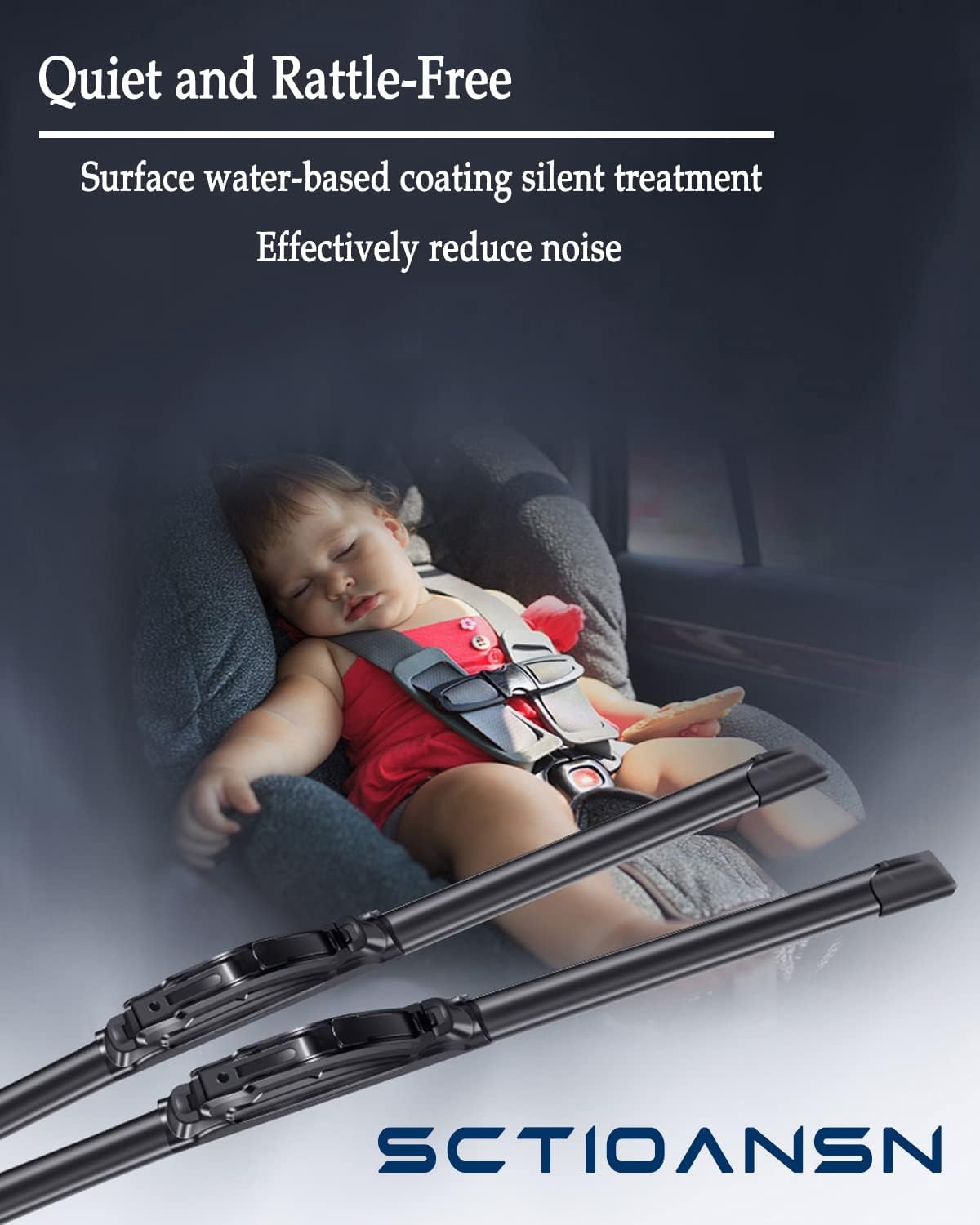 3 Wipers Set for Ford Escape Mercury Mariner 2005-2007, Windshield Wiper Blades Original Equipment Replacement Front and Rear- 20"/18"/10T" (Pack of 3) J- HOOK
