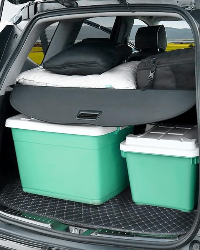 SCITOO Cargo Cover 2022-2024 Fit for Kia EV6 Upgraded Retractable Rear Trunk Cover with Aluminum PVC&Plastic