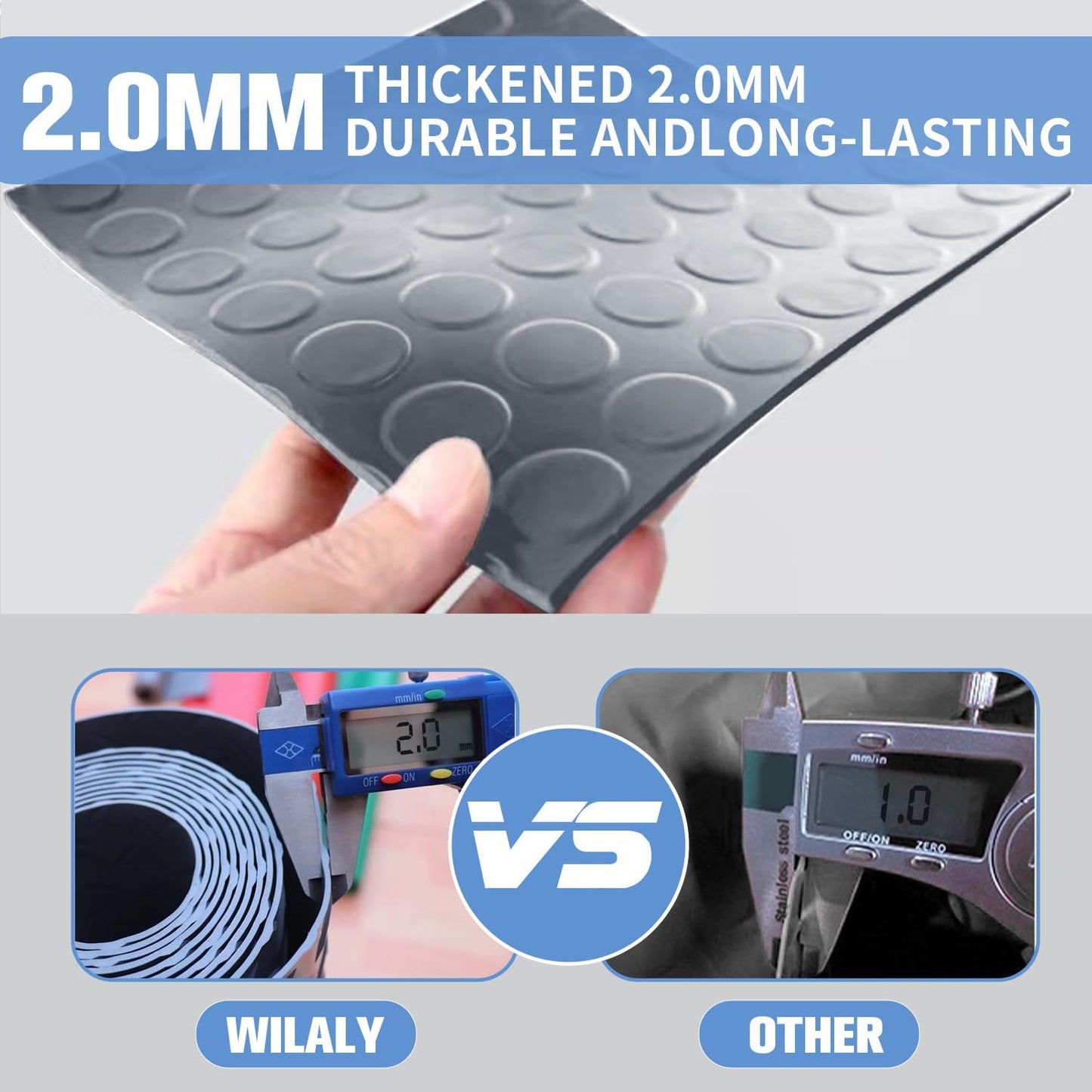 Premium Garage Floor Mat, Commercial Grade Heavy Duty Parking Mat for Garage Floor, Golf Cart Parking, Water/Stain Resistant Floor Runner (Grey Coin, 4 x 10 Feet)