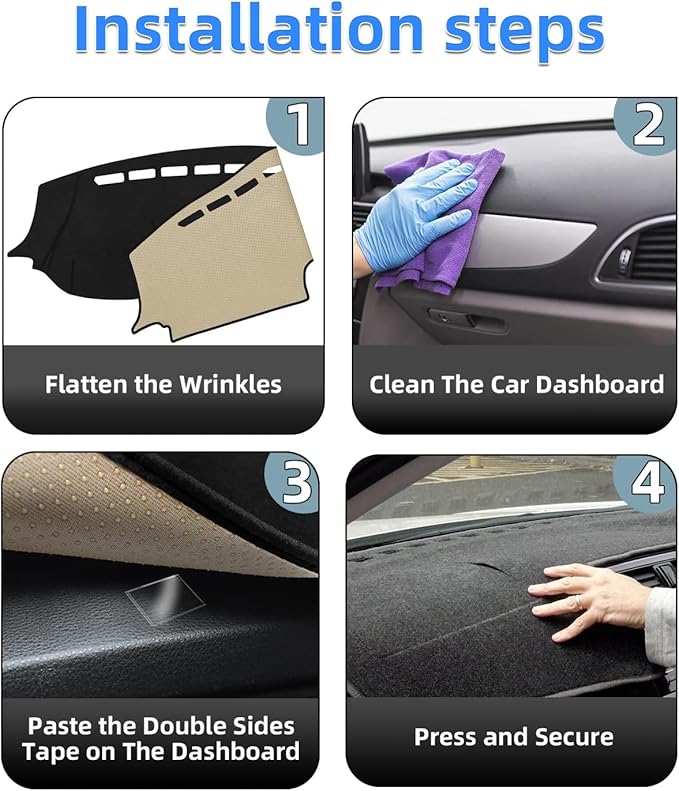 SKYLOTEC Dash Cover Compatible with Honda Passport 2019-2024 2025/Ridgeline 2017-2025/Pilot 2016-2022 Accessories Nonslip Dashboard Mat Center Console Protector Pad