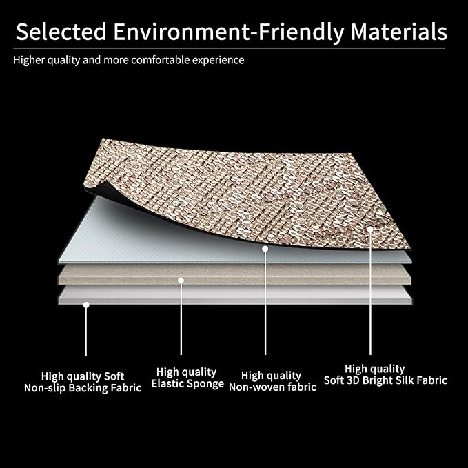 Universal Rear Seat Protector – All-Season Breathable Car Bench Cover with Non-Slip Base,3D Diamond-Pattern Fabric, Fits Most Sedans, SUVs, Vans & Trucks(Beige