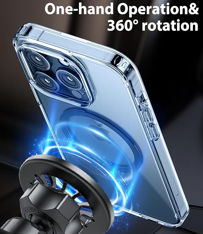 for MagSafe Dodge Ram Phone Mount, Exclusive Fit for Dodge Ram 1500 2500 3500 2013-2018, for iPhone 17/16/15/14/13/12/Mini Series, Air Vent Accessories