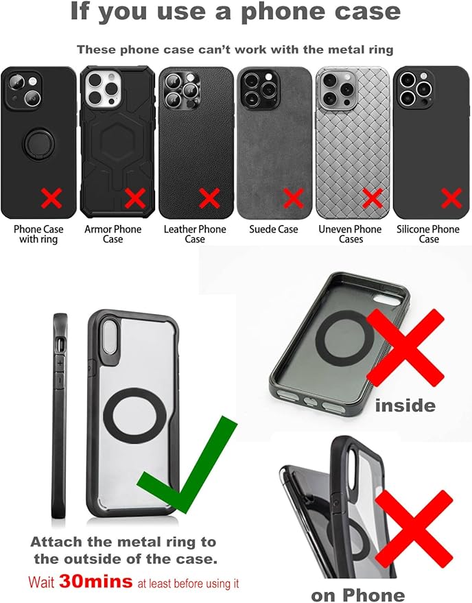 snanlen Upgraded 360° Nano Gel Vacuum Magnetic Phone Holder, 108+LBS Heavy Duty Suction Cup Phone Mount for Car Dashboard & Windshield, 3000gf MagSafe Compatible with iPhone 17/16 Pro Max