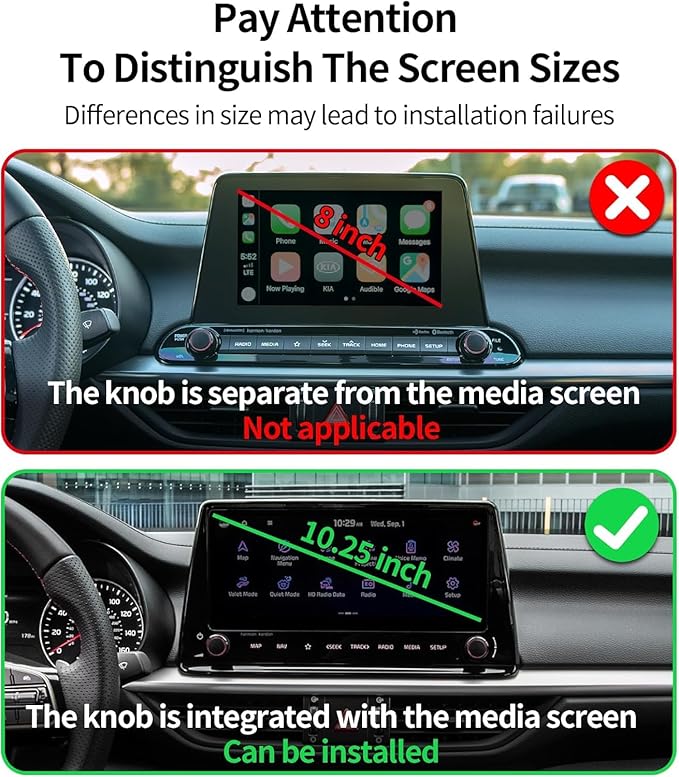 Car Phone Holder for Kia Forte 2022 2023 2024 Accessories Apply to 10.25 Inch Touch Screen Fixed Clip Magnetic Cell Phone Mount Hands-Free 360 Degree Rotation