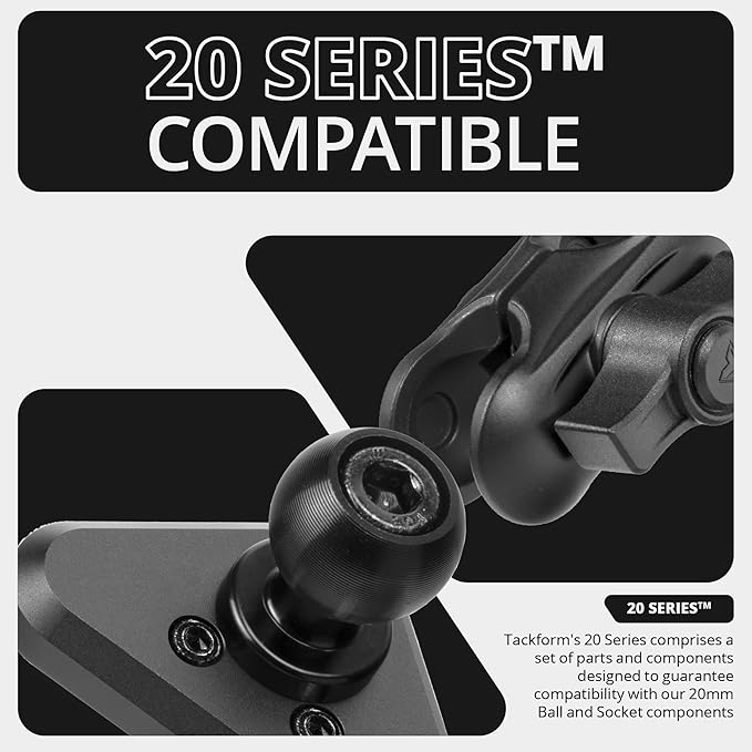Tackform LINK Vent Phone Mount Compatible with 2015-2020 Ford F-150, 2017-2021 Super Duty, 2018-2021 Expedition | Aluminum | Universal Magnetic Holder | 2" Arm | Orange Knob | (NOT MAGSAFE Compatible)