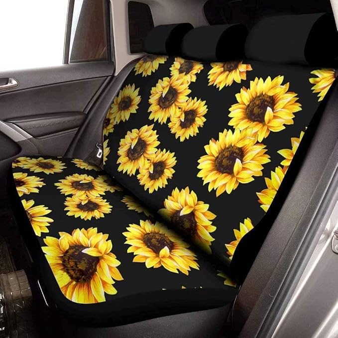 KEIAHUAN Purple Dragon Car Seat Covers for Women Men Gift Stretch Car Front Seat with Rear Backrest Bottom Bench Cover for Auto Cars Sedan SUV Automotive Interior