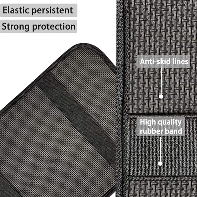 Dreaweet Stylish Spider Web Printed Black Car Center Console Armrest Cushion Cover Pad Soft Car Armrest Seat Box Cover Protector Auto Car Interior Accessories Decor