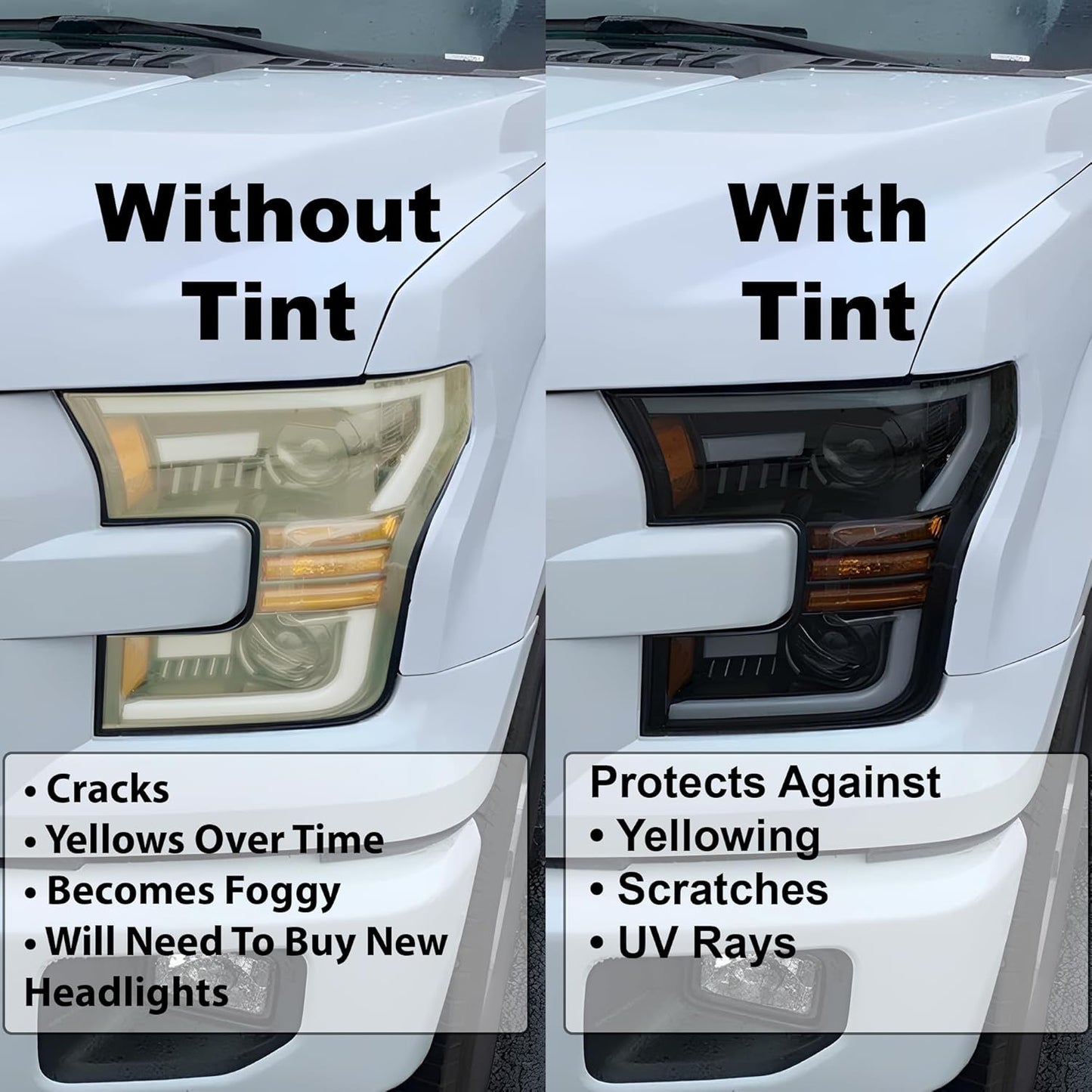 BOGAR TECH DESIGNS Precut for Hyundai Sonata 2024-2025 Full Headlight Taillight Tint Kit, Light Smoke