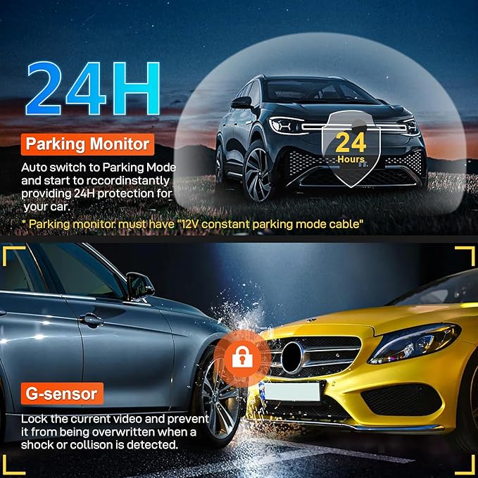 Mangoal 4K Dash Cam Custom Fit for Dodge Durango 2016 2017 2018 2019 2020 2021 2022 2023 2024 2025 2026(Model C), Citadel GT GT Plus SRT 392,Integrated OEM Look, UHD 2160P, WiFi & App, 128GB Card