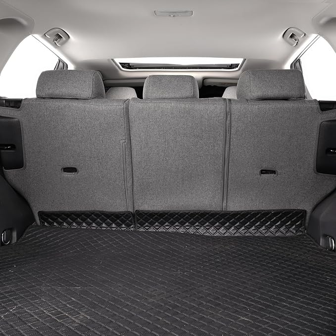 coverdream RAV4 PHEV Seat Covers Custom Fit for 2019-2024 2025 Toyota RAV4 Hybrid XSE,Hybrid SE,Prime SE/XSE,Full Coverage,Airbag Compatible,Polyester Car Seat Protector (Full Set,Gray)
