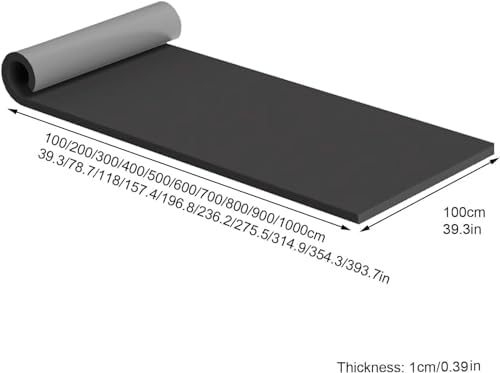 Self-Adhesive Rubber Foam Wall Protectors, 39.3x39.3in Grey Impact-Resistant Shields for Garage & Gym, Wall Guards for Home Safety & Protection