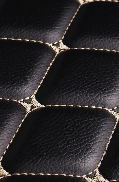 Car Floor Mats for 99% Cars, Trucks and SUVs Full Coverage Pads Protection Non-Slip Leather Floor Liners (Light Brown)