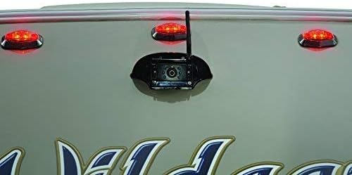 Furrion Vision S Wireless RV Backup Camera System with 7-Inch Monitor, 1 Rear Sharkfin, Infrared Night Vision, Wide-Angle View, Hi-Res, IP65 Waterproof, Motion Detection, Microphone - FOS07TASF