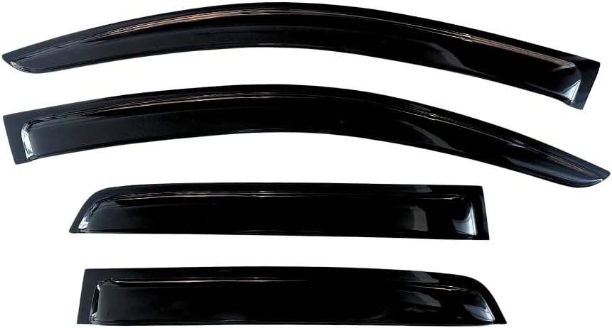 KPY Window Visor Compatible with Toyota Camry 2018-2024, 4PC Rain Guard Side Window Vent Deflectors Tape-On Mugen Style, 2018 2019 2020 2021 2022 2023 2024