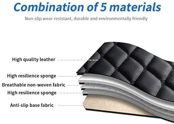 Custom Car Floor Mat Compatible with 97% Car Models Luxury Leather All Weather Waterproof Anti-Skid Full Coverage Car Mats (Orange)