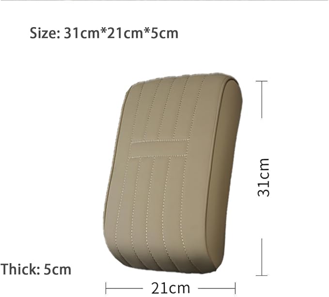 Car Armrest Pad for Porsche Macan 2014 2015 2016 2017 2018 2019 2020 2021 2022 2023 2024 Memory Cotton Armrest Box Pad Center Console Scratch Pad Box Cushion Protector,Beige