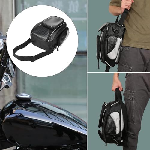 Motorcycle Tank Bag for BMW G310GS G310R G310 RG 310 GS G 310R, Magnetic & Strap Mount Tank Bag for Motorcycles, Motorcycle Touring Navigation Luggage Bag Tank Bags, B Magnetic