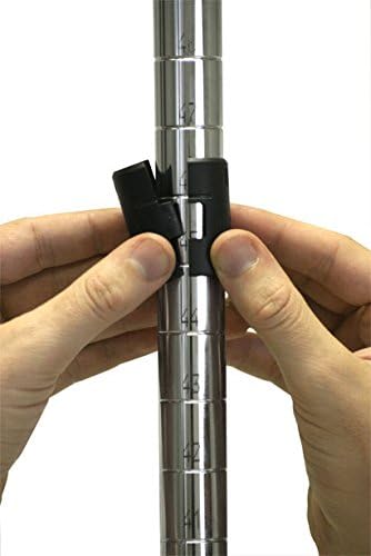 Omega 12" Deep x 48" Wide x 96" High 3 Tier Chrome Starter Shelving Unit