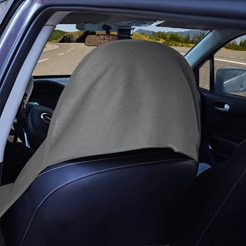 Car Seat Covers 1 Pack Grey Waterproof Towel Car Seat Cover Universal Fit for Most Trucks SUV Fitness Athletes Pets Gym and Water Sport