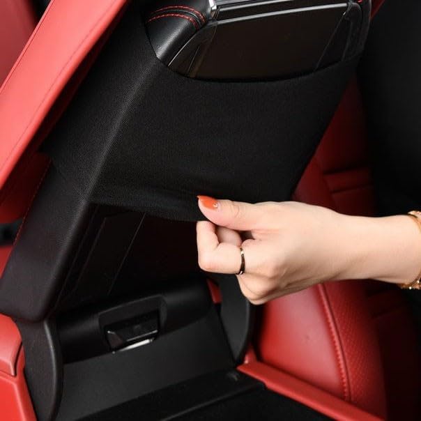 Auto Armrest Cushion Pads for Cadillac XT6 Accessories Car Centre Console Armrest Pad Durable Material and Easy to Clean-is Waterproof and Anti-Scratch