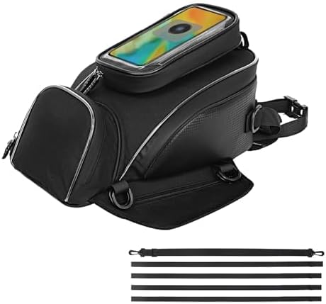 Motorcycle Tank Bag for Honda VFR 800 X Crossrunner VFR800 800X, Magnetic & Strap Mount Tank Bag for Motorcycles, Motorcycle Touring Navigation Luggage Bag Tank Bags,A Strap