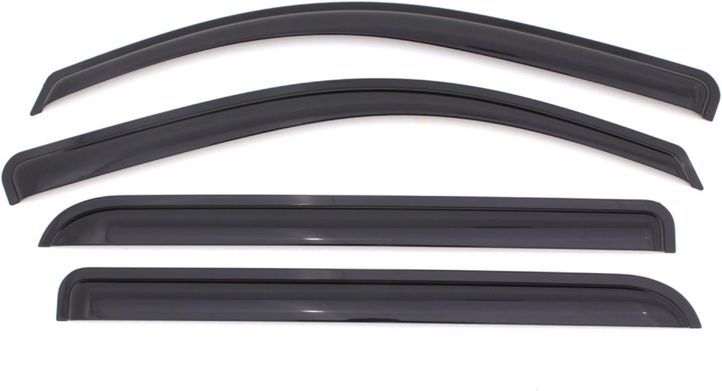 KPY Window Visor Compatible with Toyota Corolla 2003-2008, 4PC Rain Guard Side Window Vent Deflectors Tape-On Mugen Style, 2003 2004 2005 2006 2007 2008