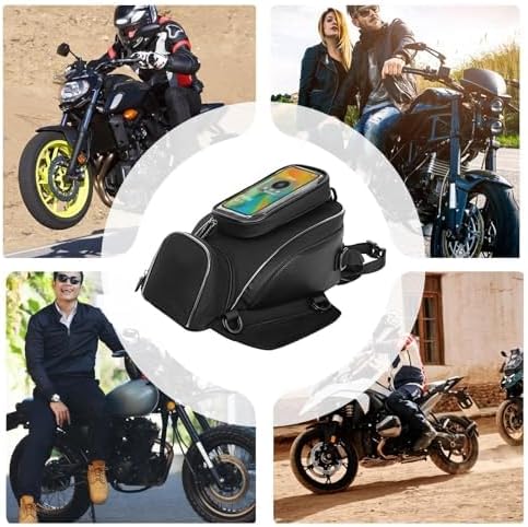 Motorcycle Tank Bag for Honda NT1100 NT 1100, Magnetic & Strap Mount Tank Bag for Motorcycles, Motorcycle Touring Navigation Luggage Bag Tank Bags,A Strap