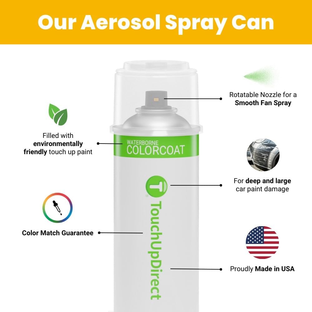 TouchUpDirect 8W2 Cavalry Blue Compatible with Toyota Exact Match Touch Up Paint Aerosol - Essential Kit