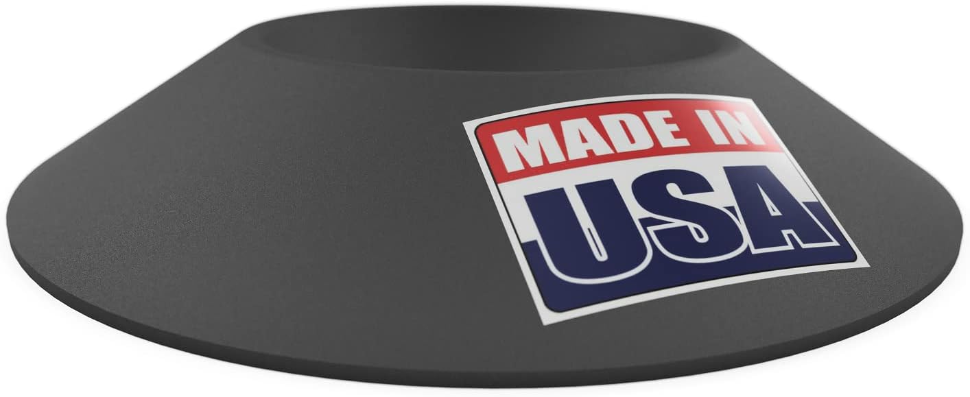 USA Made Improved Unbreakable Wheel Dock with Rope Handle – 50% Stronger Than Others – Prevents Trailer Wheel from Sinking or Moving – Easy to Store & Transport