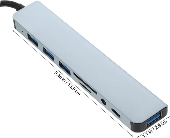 Uonlytech USB Hub Type Dock Expander for Laptops Compact USB Splitter High-Speed Data and Play Compatibility The Go