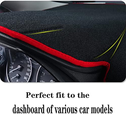 Dashboard Covers for Jeep Compass 2017-2020,Polyester Car Dash Board Cover,Dashboard Protecter Cover,Car Dash Board Cover Mats,Blcak