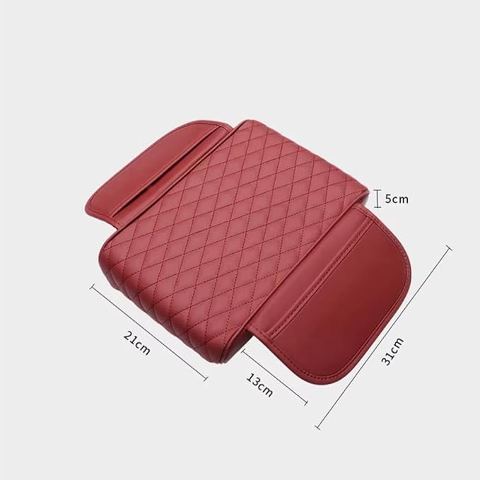 Car Armrest Pad for Lexus GX J150 J120 GX 460 400 GX OR Leather Armrest Box Mat Center Console Cushion Pad Universal Armrest Seat Box Cover Protector,Beige