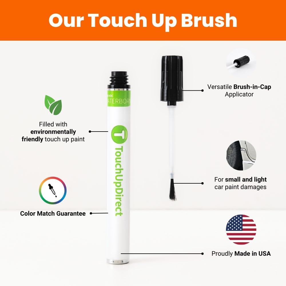 TouchUpDirect 5C2 Acidic Blast Compatible with Toyota Exact Match Touch Up Paint Brush - Essential Kit