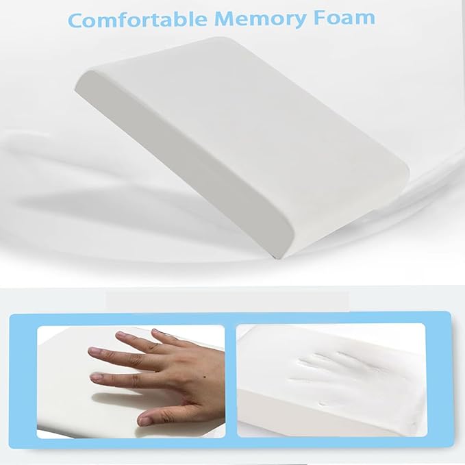 Car Armrest Pad for Volkswagen VW Atlas (7-Seater) 2018 2019 2020 2021 2022 2023 2024 2025 Memory Cotton Armrest Box Pad Center Console Scratch Pad Cushion Protector,Grey