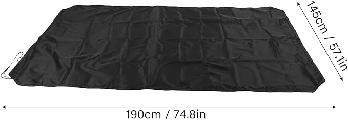 Pssopp 210D Oxford Cloth Water Proof Box Lid Cover,Tent Trailer Cover Travel Trailer Roof Cover car Roof Top Tent Trailer Cover for SUV Rooftop Travel Luggage Rack (190 * 145cm)