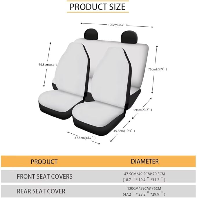 KEIAHUAN Dragon Fire Car Car Seat Covers Full Set Universal Fit Vehicle Bucket Seat Cover Stretchy Breathable Front and Rear Seat Covers for Most SUV,Sedan,Truck,Minivan