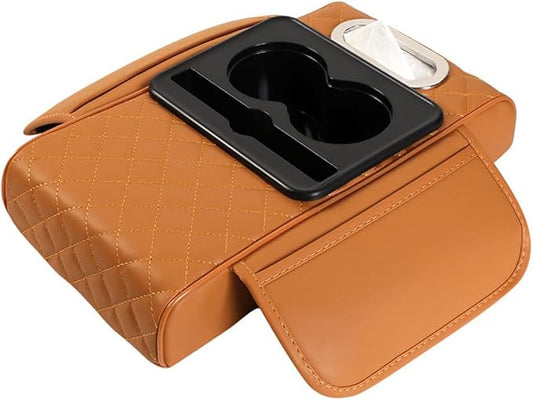 Center Console Cover for Jeep Cherokee 1984-2001 XJ,Car Center Console Cover,Armrest Storage Box Mat,Car Center Console Cushion Pad,Car Armrest Box Pad,Cayenne Brown