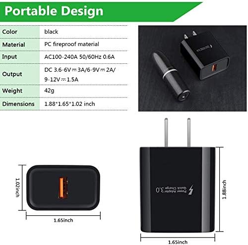 USB C Fast Charger for Samsung Galaxy S26/S25/S24/S23/S22/S21 Ultra/S20 Note 20 A57 A37 A17 A56 A16 A35 A54 A13 A53 A12 A32 A21 A51 A71 A50,Quick Charge 3.0 Wall Charger Car Adapter 6FT Type C Cable