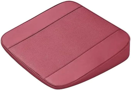 Memory Foam Car Seat Cushion for BMW X5 G05 2018-2023, Wedge Booster Lumbar Support Pad for Drivers Office with Non-Slip Base,Red-4cm
