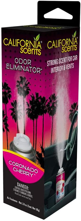 California Scents Car Fogger and Odor Eliminator (4 Packs, Coronado Cherry)