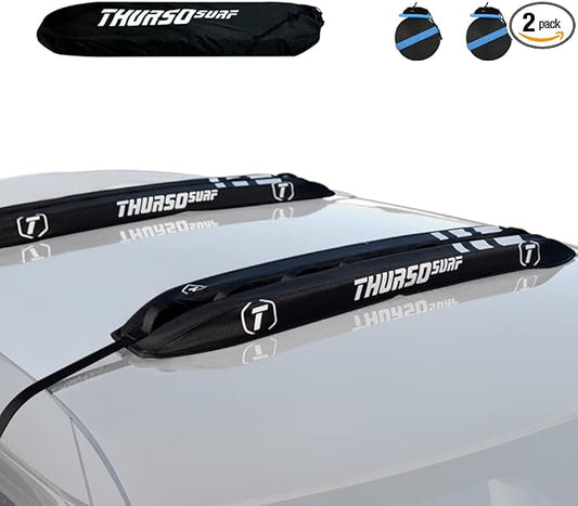 THURSO SURF Universal Car Soft Roof Rack for Kayak, Ski, Snowboard, SUP Paddle Board Accessories– Versatile and Secure Transport Solution with Portable Storage Bag