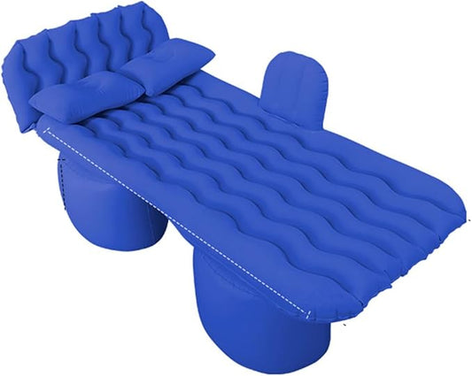 Car Air Mattress for Ford Maverick 2022 2023 2024, Inflatable Car Bed for Back Seat Sleeping, Soft Car Inflatable Bed Back Seat Mattress Airbed,D Blue